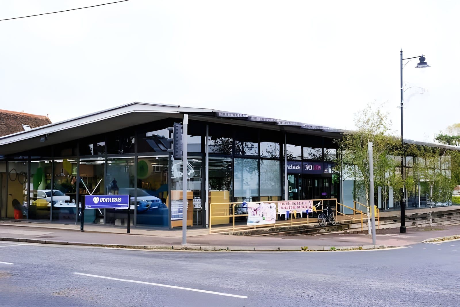 The library from the road